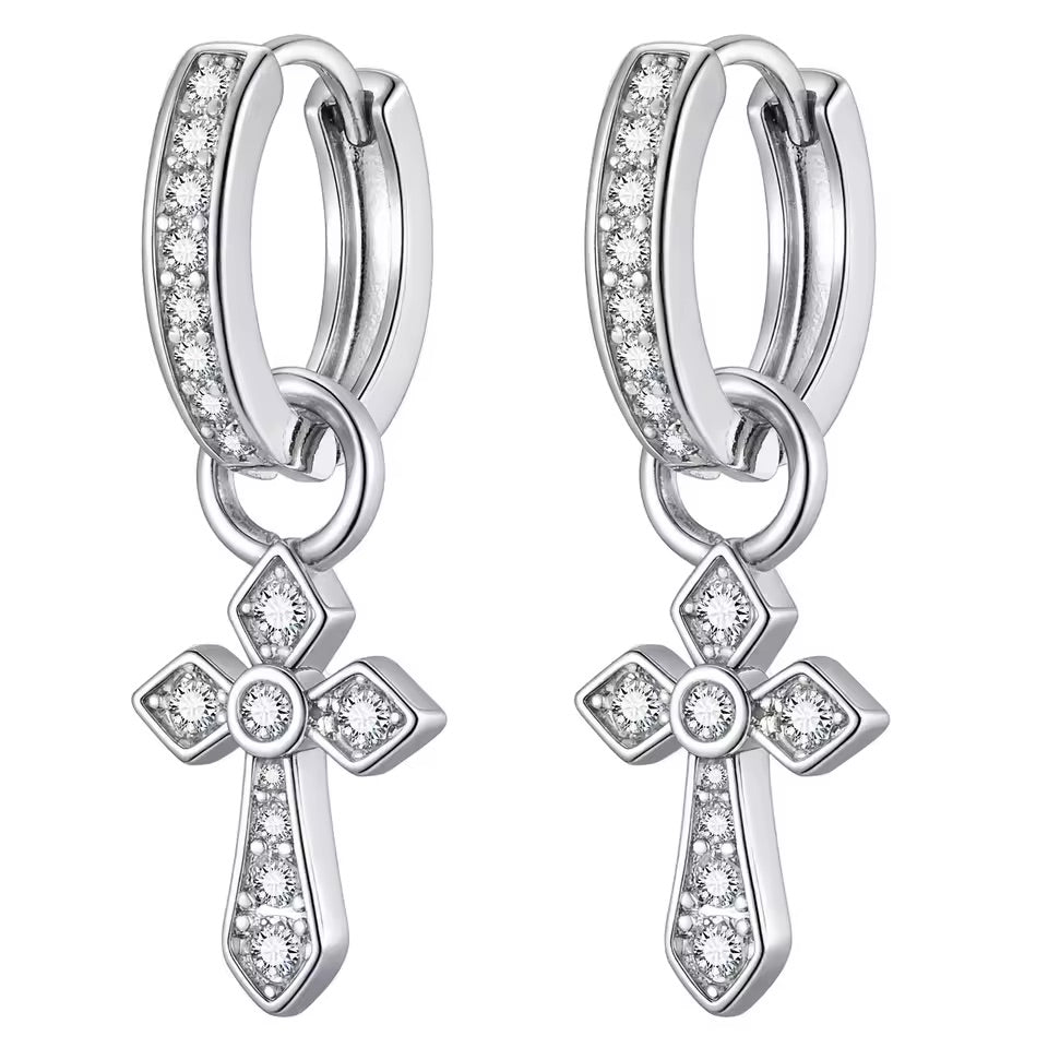 Kreuz Ohrenringe Gothic Style