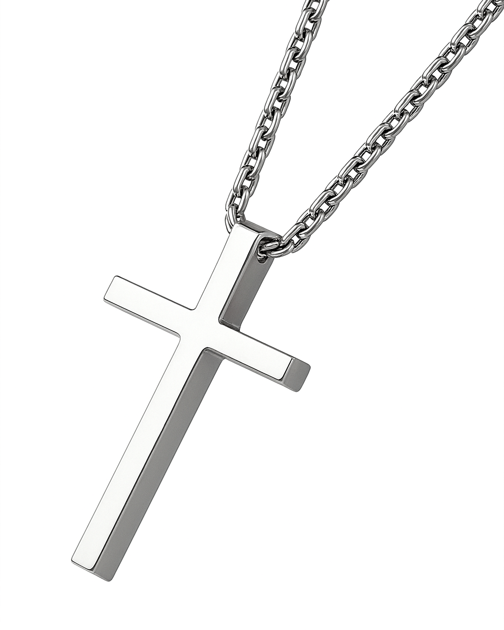Schlichte Kreuz Halskette