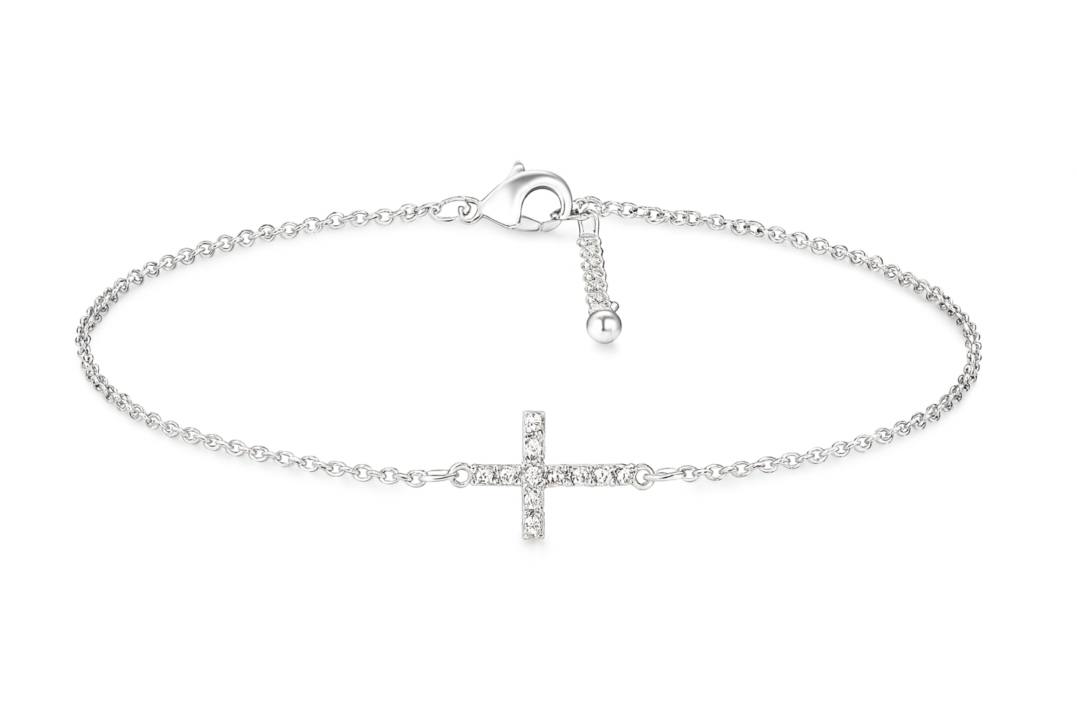 Schlichtes Kreuz Armband