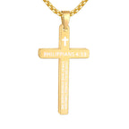 Kreuzhalskette mit Bibelversen