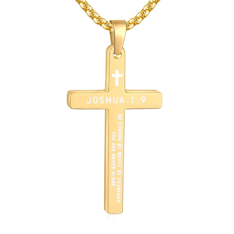Kreuzhalskette mit Bibelversen