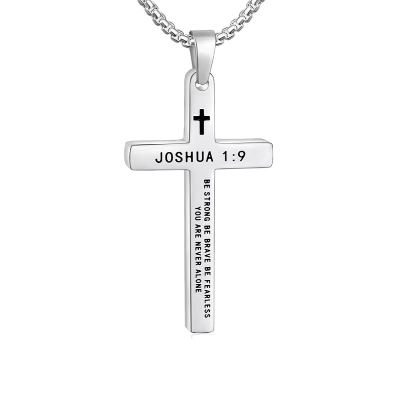 Kreuzhalskette mit Bibelversen